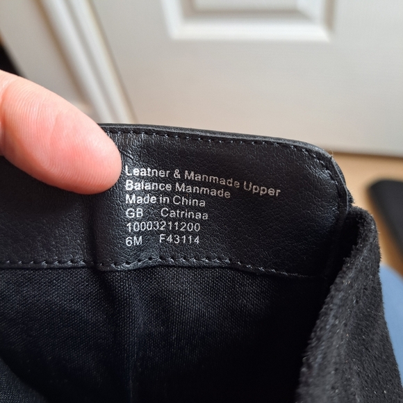 NEW Giana Bernini Black Leather Suede Classic Feminine Tall Wedge Boots Size 6M - Picture 6 of 6